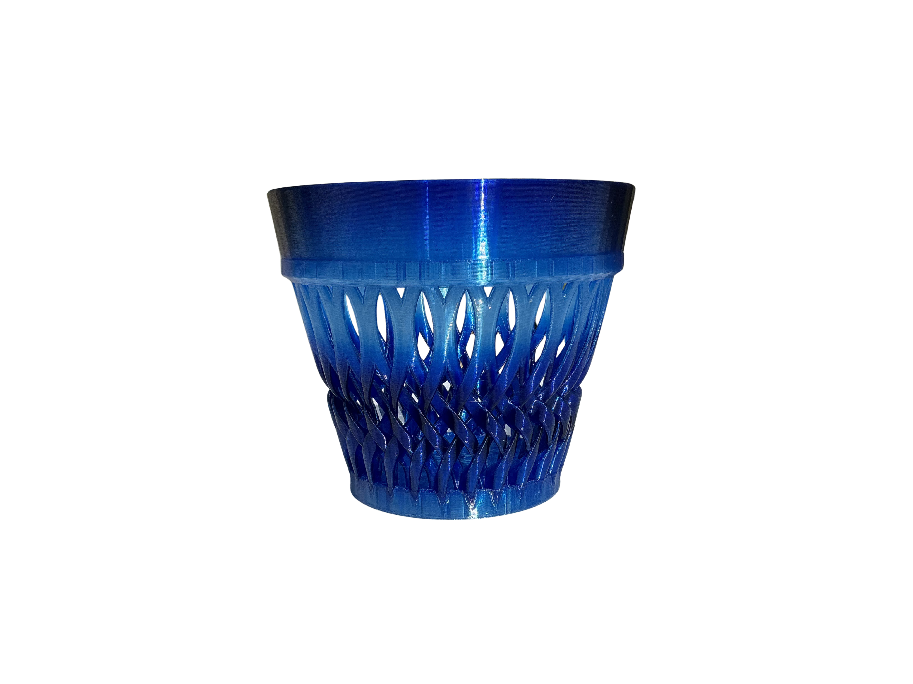 Orchid Pot Blue and White Gradient 4" / 5.5" / 7" | Lattice Design | UV-Resistant | Exclusively Amy's