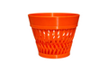 Orchid Pot Orange 4" / 5.5" / 7" | Lattice Design | UV-Resistant | Exclusively Amy's