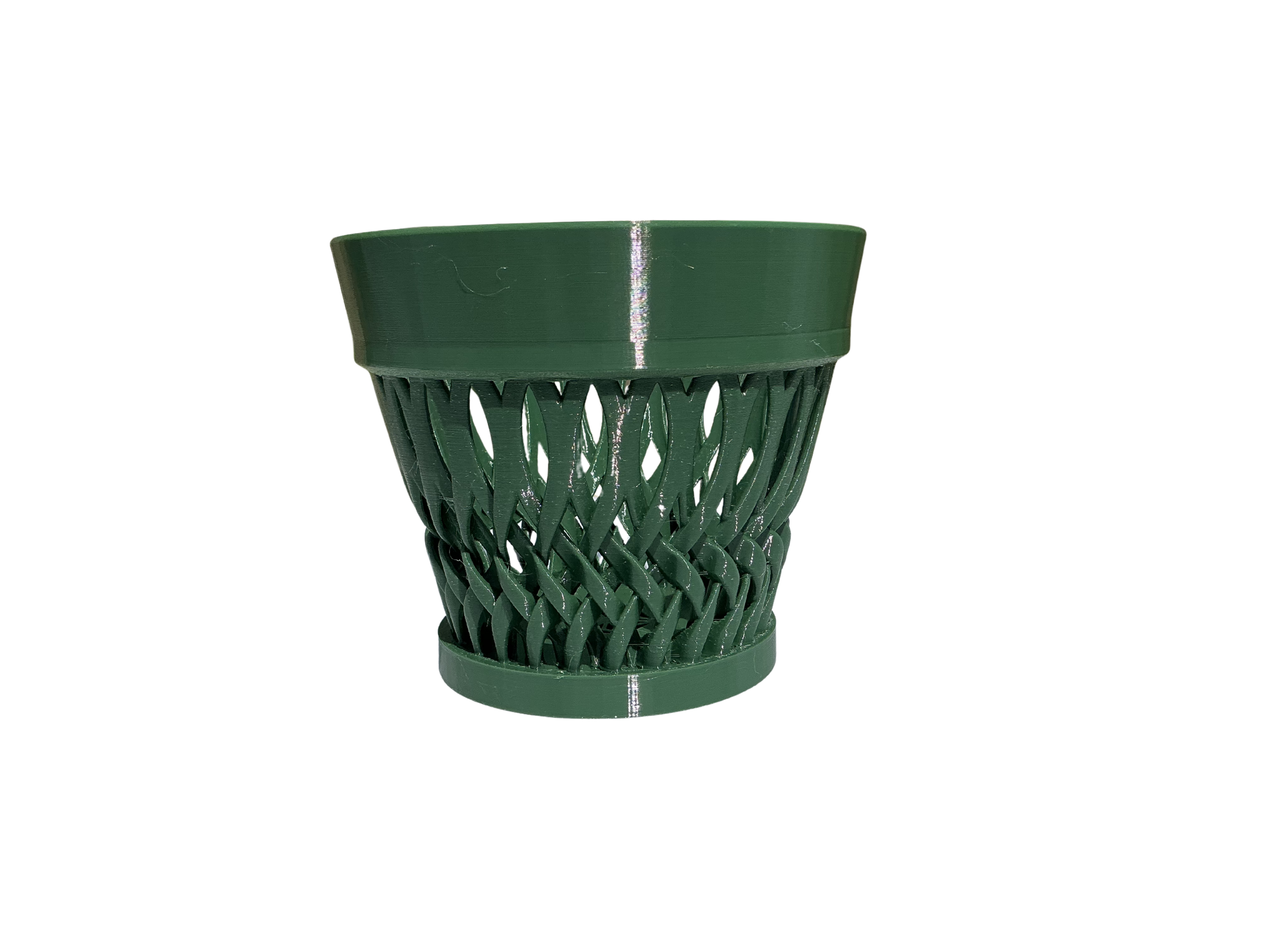 Orchid Pot Dark Green 4" / 5.5" / 7" | Lattice Design | UV-Resistant | Exclusively Amy's